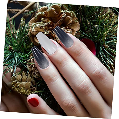 FRCOLOR 24 Peças Usando Unhas Postiças Com Gradiente De Cor Dicas De Unhas Caixão Unhas Falsas Unhas