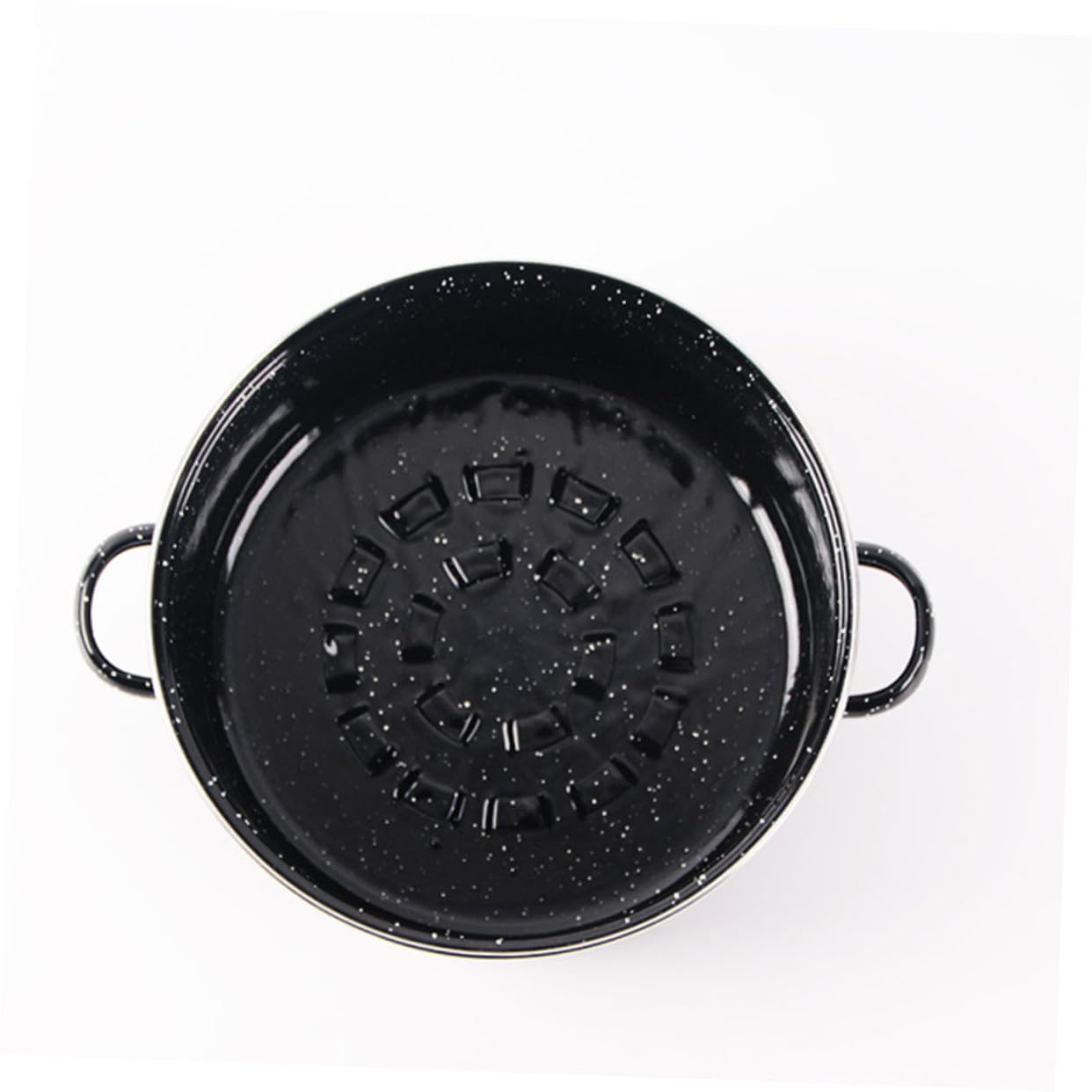 TOPBATHY Olla de Cocina Sarten Asar Castañas Rostizador para Patatas y Carne de Acero Inoxidable para Uso Doméstico
