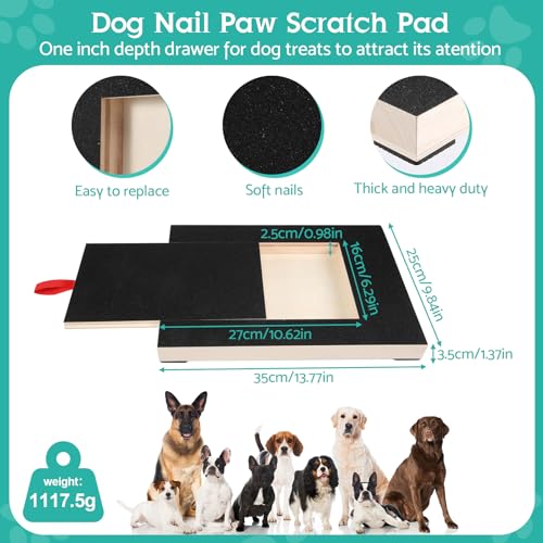 Hunde Nägel Stressfrei Kratzbrett für Hundekrallen Alternative zu Krallenknipsern und -Schleifern für Hunde