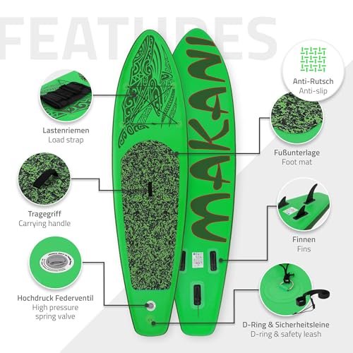 Miniatura 3 de Ecd Germany - Tabla De Surf Hinchable 320 X 82 X 15 Cm, Pvc, Hasta 150 Kg , Varios Modelos