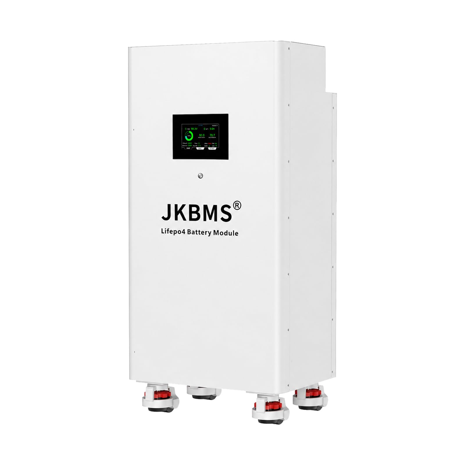JKBMS Kit custodia batteria con ruote per stoccaggio LiFePO4 da 51,2 V