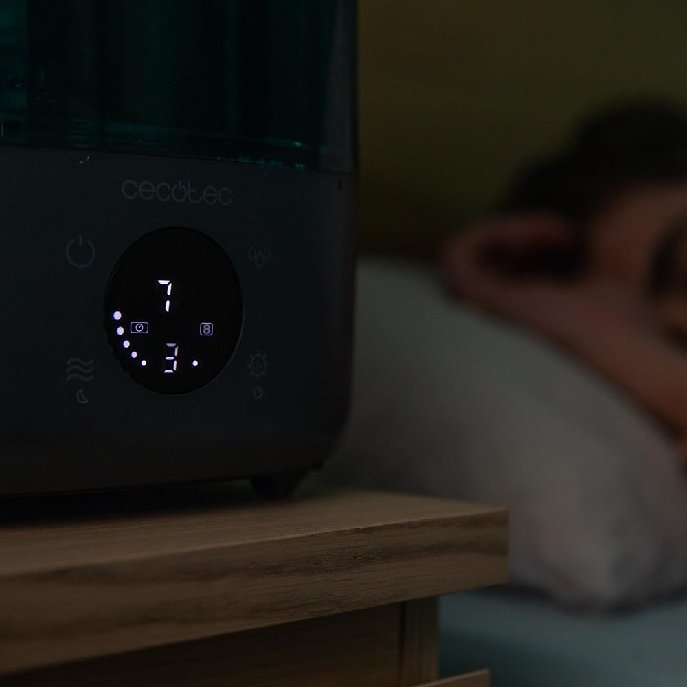 Cecotec Breezecare 2900 Smart nawilżacz wody, 25 W, maksymalne nawilżanie 300 ml/h, zbiornik 4,5 l, ekran dotykowy, timer do 8h, kontrola wilgotności 45% do 90%