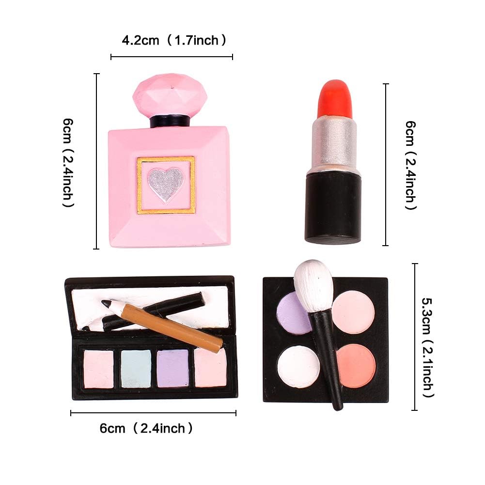 Make-up Cupcake Toppers Aus Harz – 9-teiliges Set Für Kosmetik-Party Deko