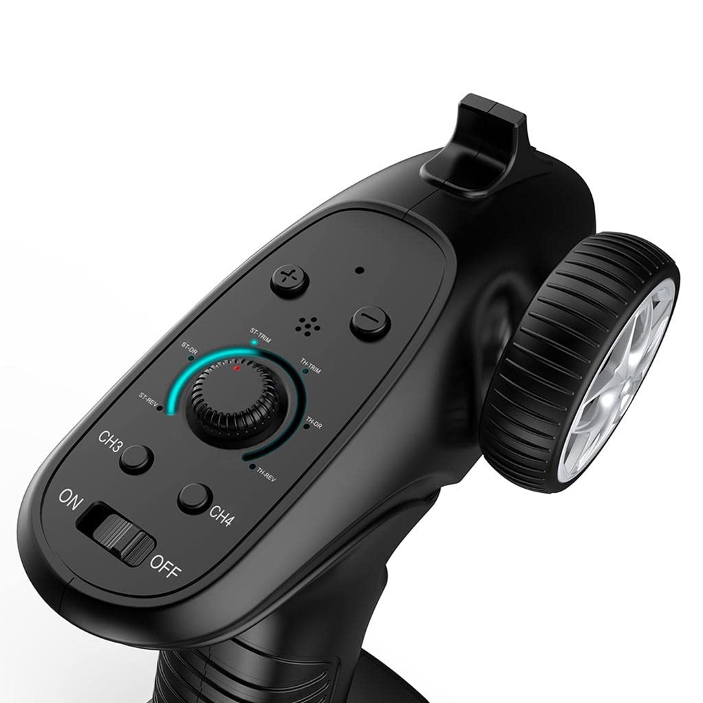 1 Juego de Transmisor de Radio de Control Remoto de 4 Canales para Coches, Barcos Y RC.