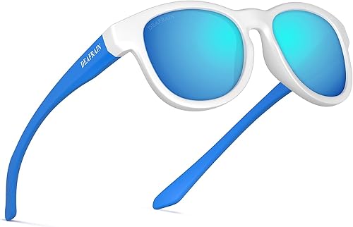 Gafas de sol polarizadas con marco TPEE para niños, protección UV, gafas deportivas para niños y niñas de 5 a 13 años