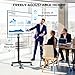 BONTEC TV Ständer Rollbar für 24-60 Zoll LCD LED OLED, Max. VESA 400x400mm, bis 40 kg, Neigbar und Höhenverstellbarer Fernsehständer mit Rollen und Medienablage, Schwarz