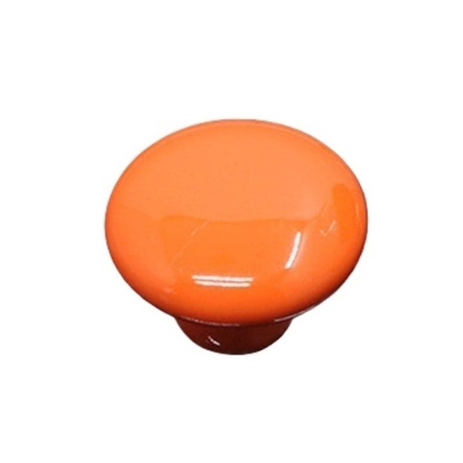 WonJoxel Spherical Crystal Door Knobs 6PCS Ceramic Cabinet Knob Colorfull Children Handles for Furniture Drawer Knobs Cupboard Pulls Kitchen Gabinete Gamer(Orange-38mm)