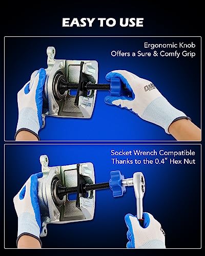 Image of OMT Brake Pad Spreader and Piston Compressor Tool with Swivel Joint