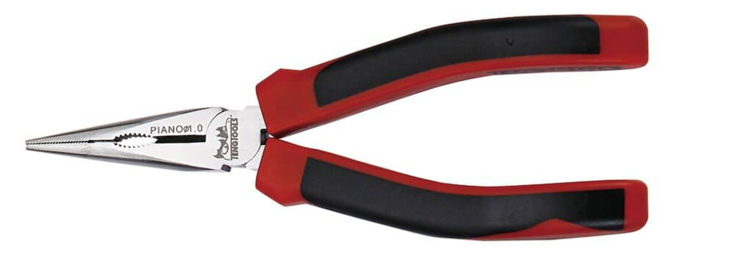 Teng Tools MB463-8T - 200mm Mega Bite Bent Long Nose Pliers (TPR Grip)