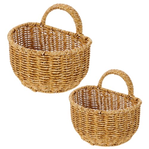 EPIGEIST Wandhängende Aufbewahrungskörbe 2 Stück aus Formstabilem...