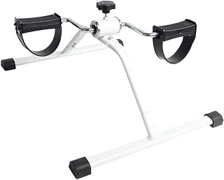 Mini Pedal Trainer Fitness Stepper Fácil De Montar Control De Resistencia Deportivo Buenas Piernas Ejercitador Portátil Multiuso Tensión Ajustable (Color : White)