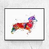 Dachshund Dog Watercolor Art Painting Kids Wall Art Inspiration Sausage Dog Prints Poster Nursery...
