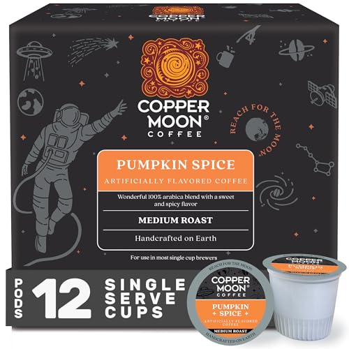 Image of Copper Moon Single Serve Coffee Pods for Keurig K-Cup Brewers, Medium Roast, Pumpkin Spice Blend, 12 Count