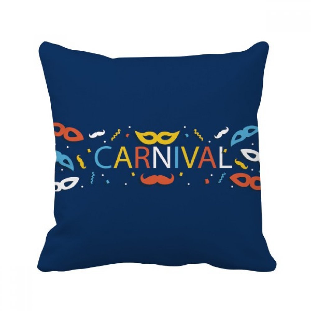 Coussin Carnaval de Venise pour canapé terne oreiller multicolore décoration salon