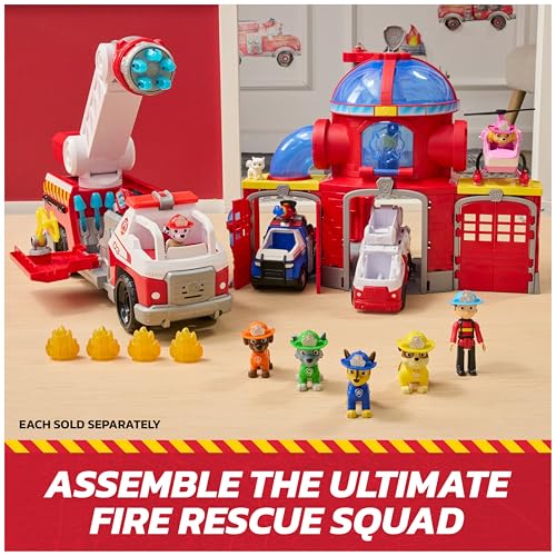 PAW Patrol Fire Rescue: Rapid Reload Fire Truck with Marshall Figure, Quick-Fire Launcher, Lights & Sounds, Kids Toys for Boys & Girls Ages 3 and Up by PAW PATROL - Image 5