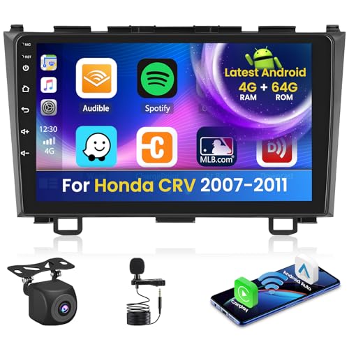 Inefala 4+64G Radio pour Honda CRV 2007-2011, 9'' Android 15 Ecran avec sans Fil Carplay/Android...