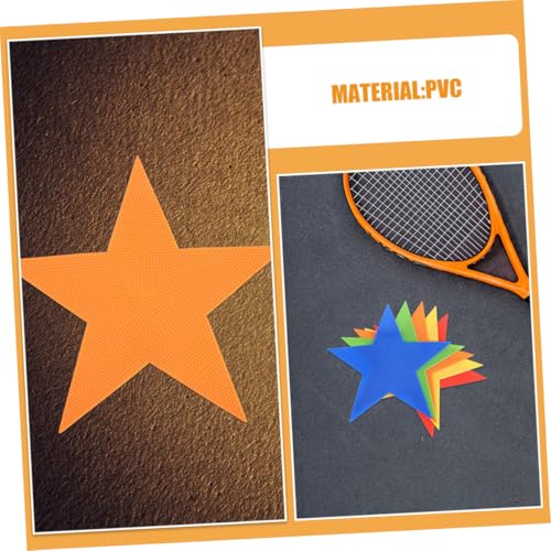 BESPORTBLE 10pcs Star Shaped Carpet Position Markers Agility Spots Marker Field Flat Cone for Kids Soccer Basketball Speed Training Outdoor Classroom3