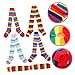 AKOOSY 1Set Colored Over Knee Socks with Arm Warmers for Women Decorative Thigh High Socks Bright Colors for Parties and Celebrations Cute and Comfortable Fashion Accessories
