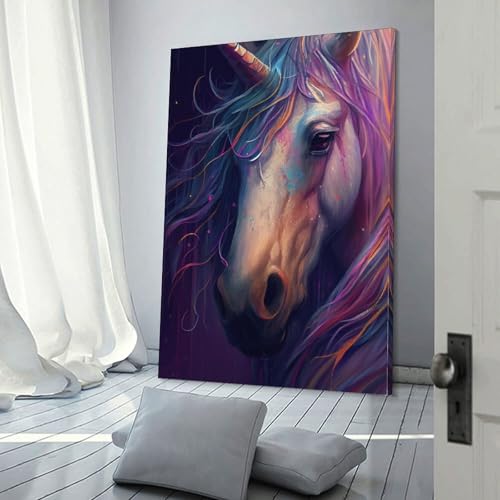 Tableau licorne pour salon et chambre d'enfant : l'art moderne qui éveille l'imaginaire