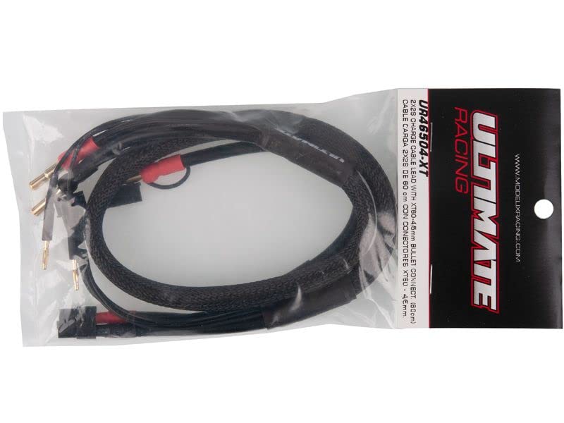 Ultimate RC Câble de charge 2 x 2S XT60/4 mm et 5 mm 60 cm Fiche dorée