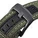 Olytop Galaxy Watch 3 Band 45mm/46mm Bands/Gear S3 Frontier Bands - 22mm Quick Release Premium Nylon with Leather Strap Wristband for Samsung Gear S3 Frontier/Classic Smartwatch - Army Green