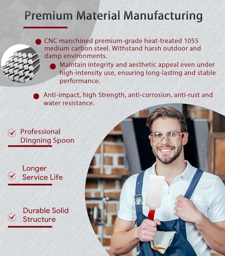 Image of Premium Dinging Spoon Slapping Auto Body Dent Repair Slapper Tools for Alignment of Metal Body Panels Dentation Bodywork for Ducting Cars Planes 1.92 inch blade width, 10.23 inch overall length, 0.7 pounds