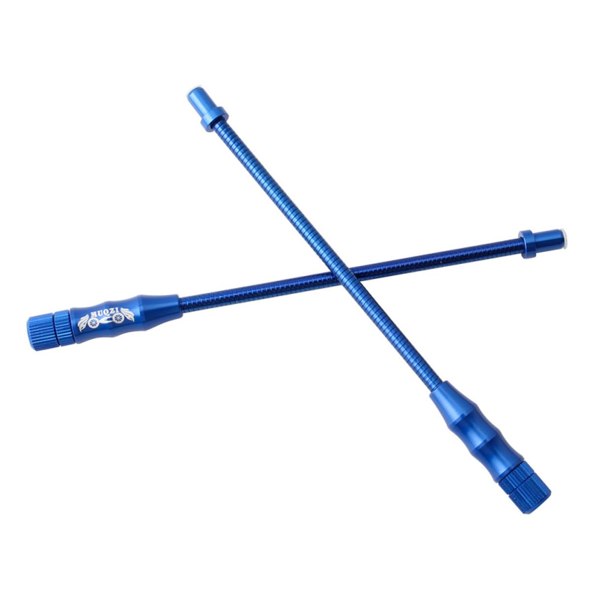 Happyyami 2pcs Blue Bicycle Brake Noodle Tube Flexible Elbow Tube for Mountain Road Bikes