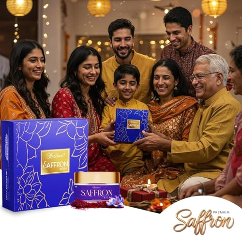 Image of Hasitam (2gm) Pure Original Kashmiri Saffron /Kesar /Kumkuma Puvvu | Certified highest Grade A | Saffron for pregnant women, Pooja rituals & Food aroma