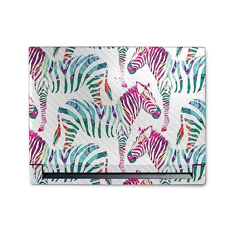 Image of MightySkins Carbon Fiber Skin Compatible with Alienware M18 R1 (2023) Full Wrap Kit - Zebra Mosaic | Protective, Durable Textured Carbon Fiber Finish | Easy to Apply & Change Styles | Made in The USA