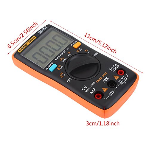 Image of AN8009 Digital Multimeter Handheld Portable Auto Range True RMS AC /DC Voltage Electronic Meter Backlight LCD Display