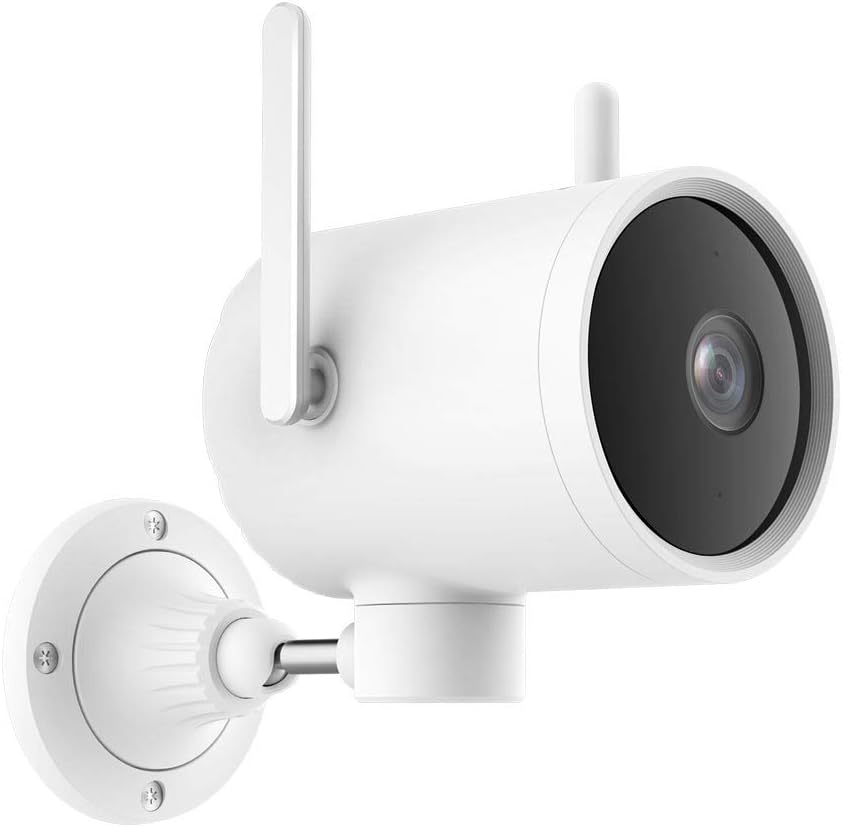 Imilab Ec3 Outdoor Security Camera Ip66 Rated Weatherproof H.265 2K Hd With Full Color Night Vision Security Camera