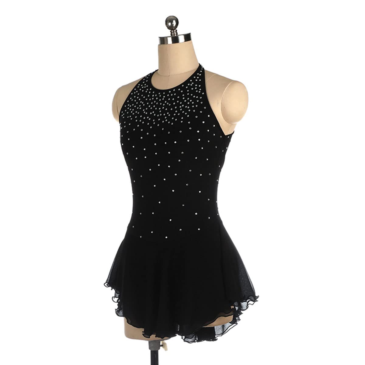 Vestito da ragazza per pattinaggio artistico, per l'inverno, per lo sport, per il pattinaggio, per ragazze