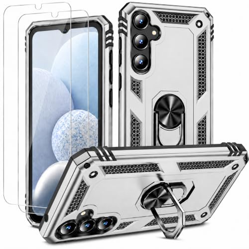 Coque Samsung A14 avec anneau rotatif 360 et protection militaire