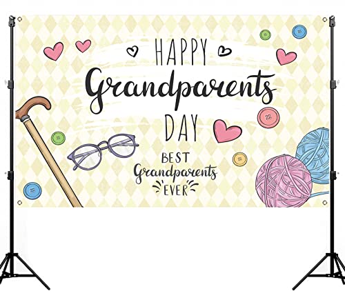 Nepnuser Grandparents Day Backdrop 5.9×3.6