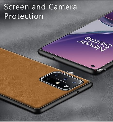 Coque OnePlus 8T 5G TPU daim marron anti-vibration léger - 3