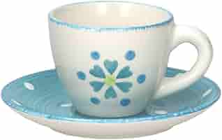 Set 6 Tazze Caffè Tognana Gypsy Sapphire - Ceramica Blu, Con Piatto, 90 Cc, Microonde E Lavastoviglie - Foto 9