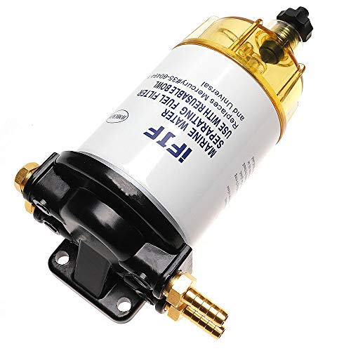 Ifjf 35-60494-1 Fuel Water Separating Filter 3/8 Inch Npt Port For Outboard Motor Mercury 35-60494-1 S3213 S3214 B32013 18-7932-1 18-7922 18-7932 18-7928-1 18-7928 18-7919 10 Micron Marine 35-809097 #TOP5