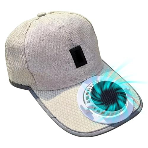 Chapeau solaire avec ventilateur rechargeable et réglable pour rester au frais tout l'été