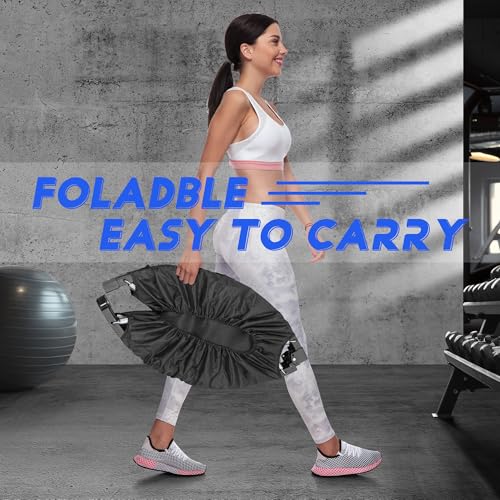 Hyd-Parts 40 Inch Foldable Mini Trampoline For Adults And Kids Exercise Rebounder With Adjustable Bar Fitness Trampoline Indoor Max Load 330Lbs thumb #7