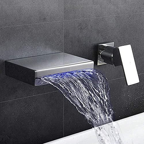 Robinet cascade à LED mural pour éliminer les éclaboussures de bain - 2