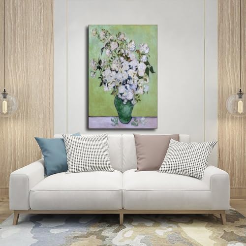 Tableau de roses Van Gogh impression sur toile de qualité - 5