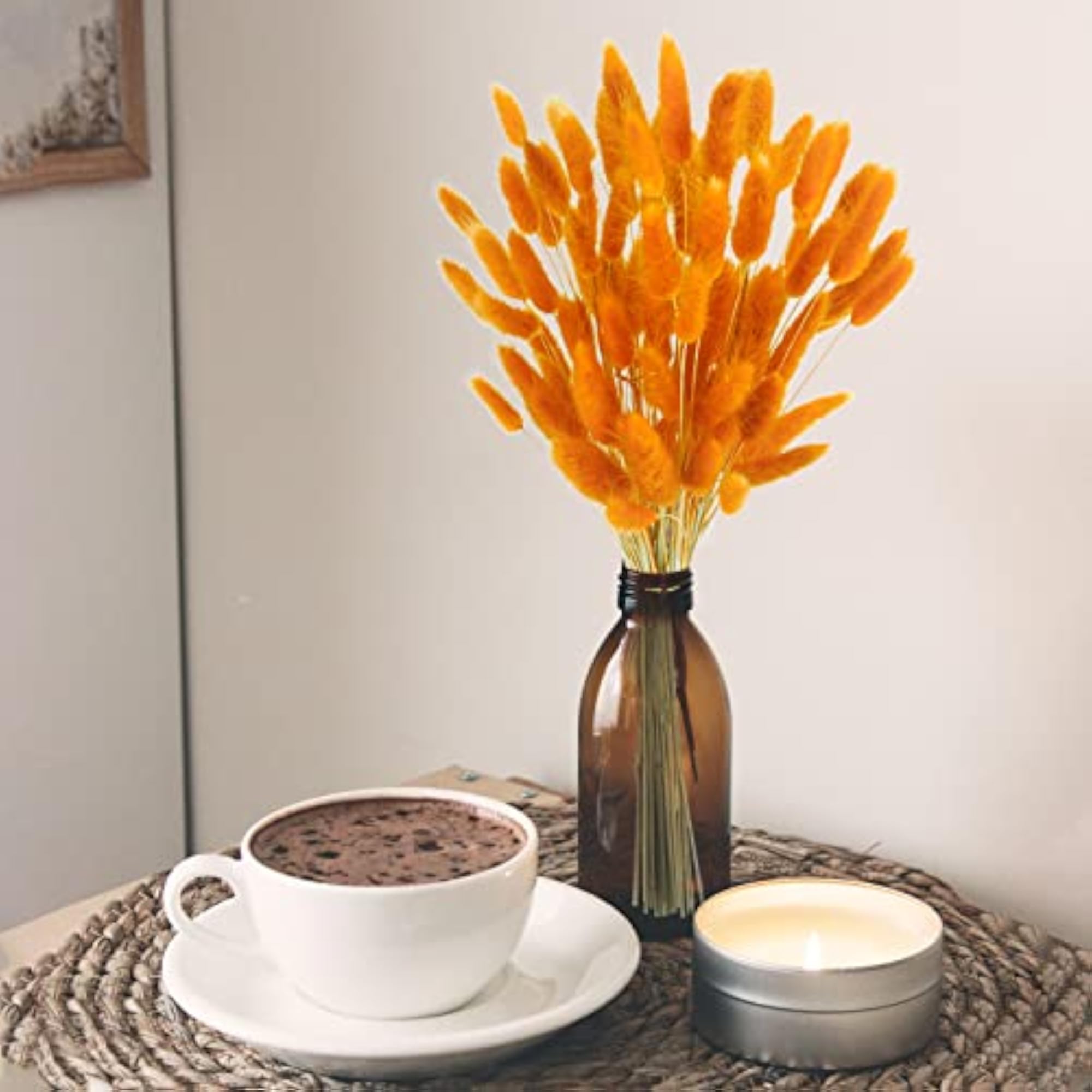 Dried Bunny Tails, 100 Pieces for Floral Arrangements
