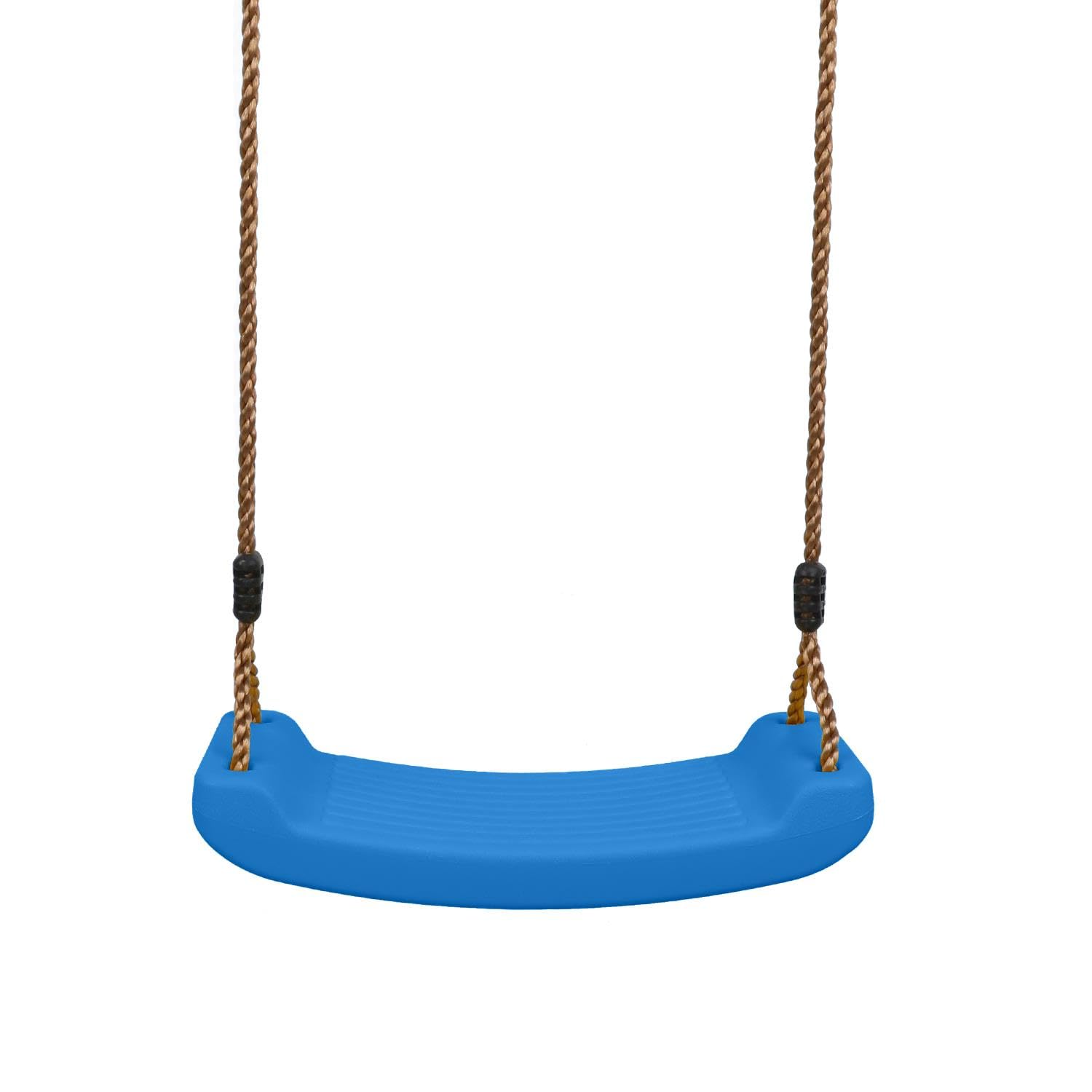 Children’s Adjustable Garden Swing Seat with Braided Rope & Secure Clamps – Heavy-Duty Plastic Swing for Ages 3–10 – Holds Up to 100kg