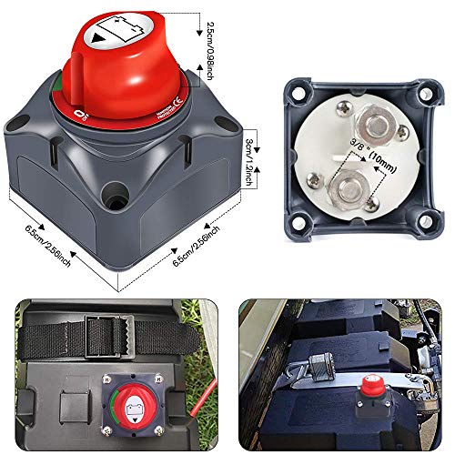 Master Switch Batterij 12V/24V - Batterij Afgesneden Schakelaar - Master Batterij Isolator Disconnect Switch Auto… - Afbeelding 5