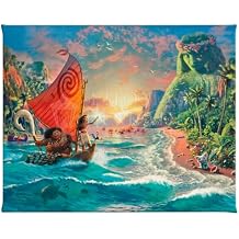 Thomas Kinkade Disney Moana 8" x 10" Gallery Wrapped Canvas - Canvas Art | Frameless Wall Art | Certificate of Authenticity Included