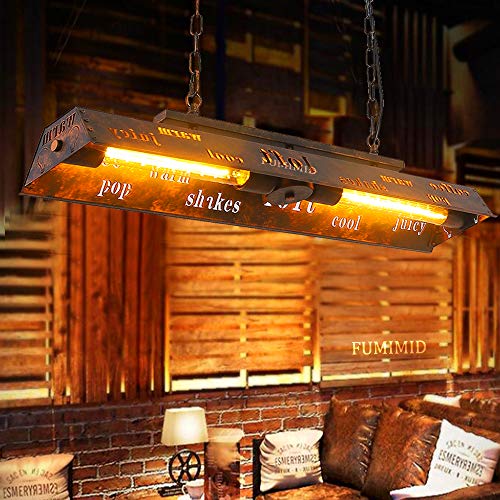 Lustre rétro E27 suspension industrielle métal plafonnier noir