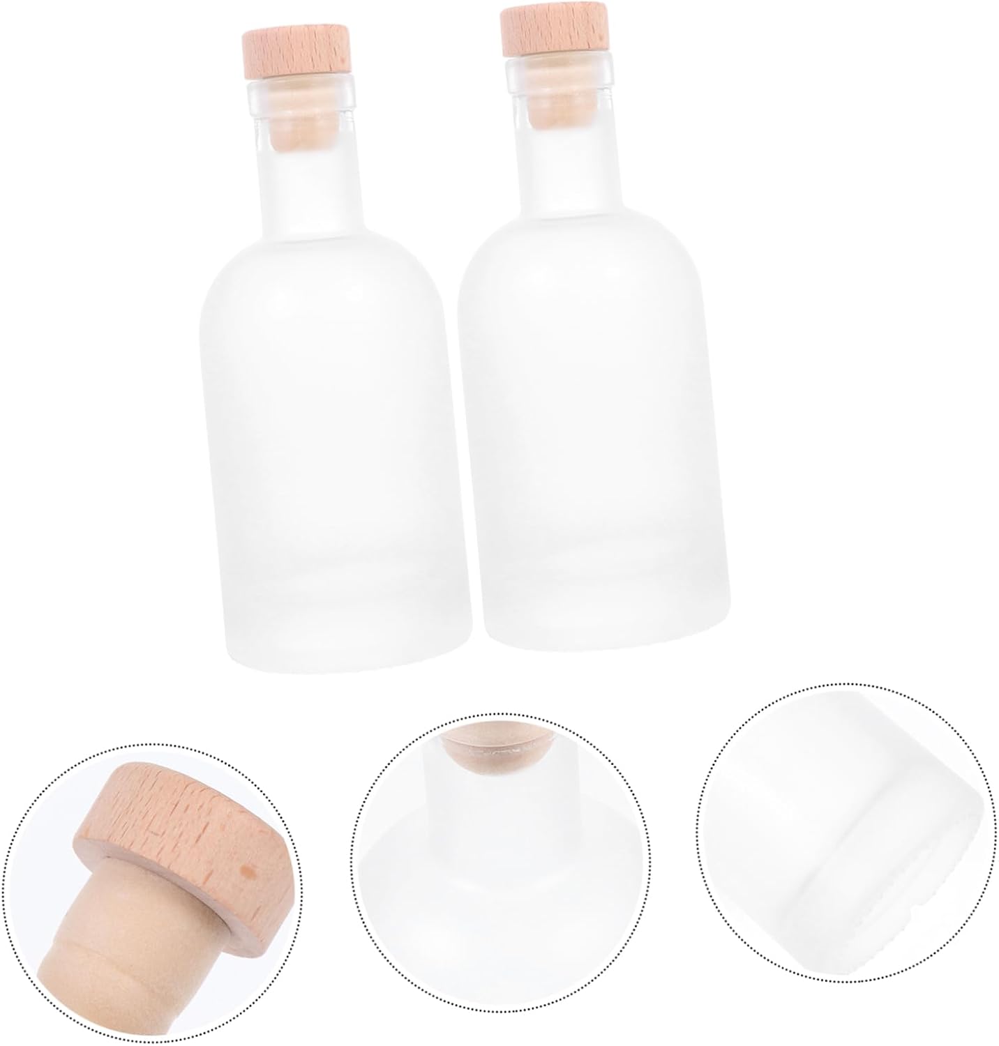 2pcs Wine Bottles Sealed Brewing Bottles Cork Stopper for Beverages Elegant Design for Parties and Picnics