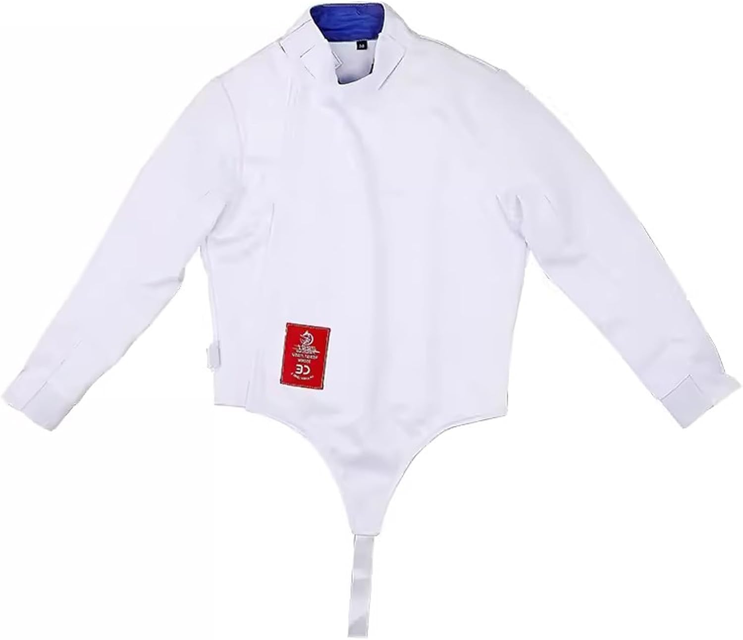 Fencing Uniform 350N, Children and Adult Training Fencing Top, New Anti-stab Fabric, Foil/Epee/Saber Fencing Equipment(Color:White Left Hand,Size:50#)