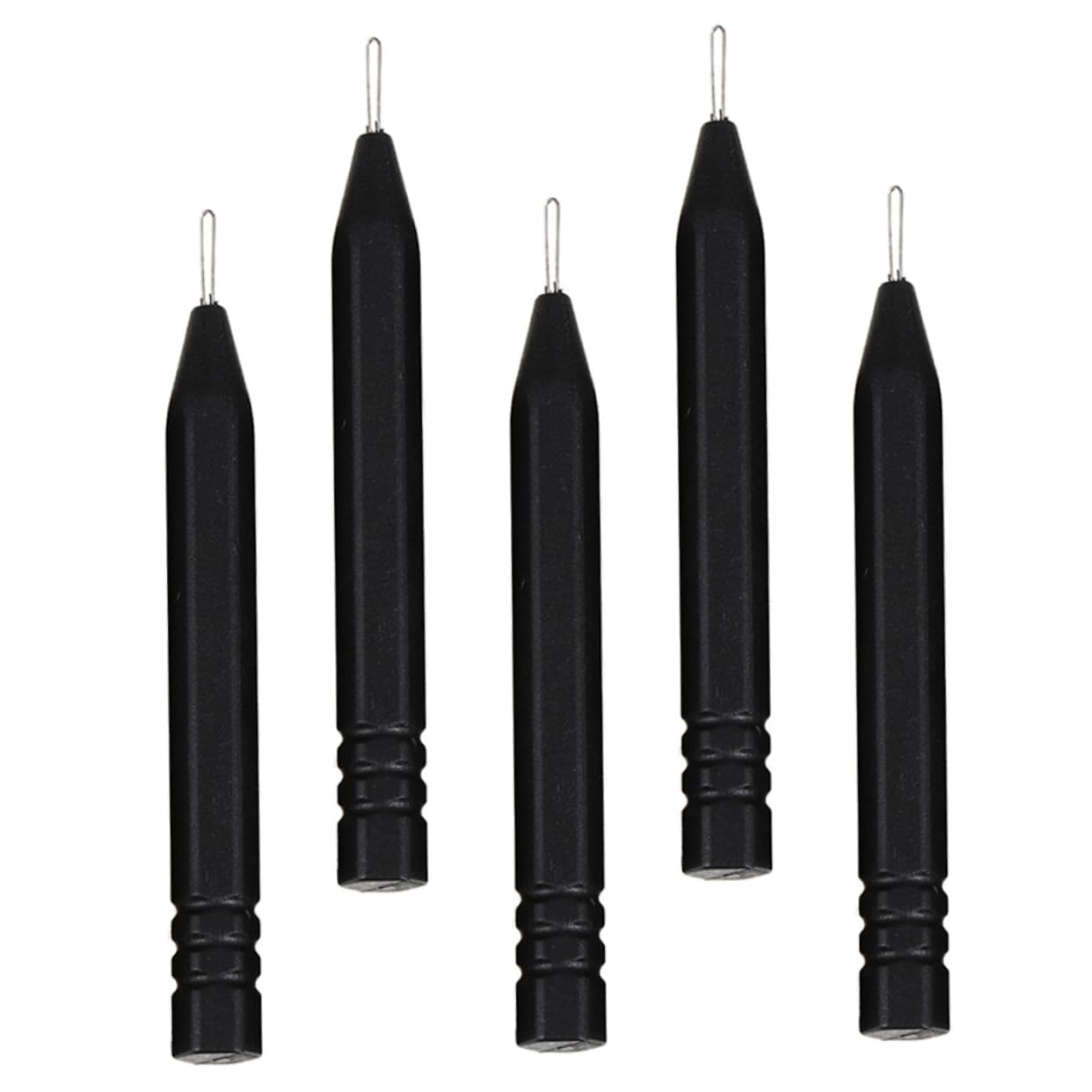 Healeved 5pcs Hearing Aids Accessory Steel Needle Rods for Earmold Cleaning Ear Cleaning Device for Earwax