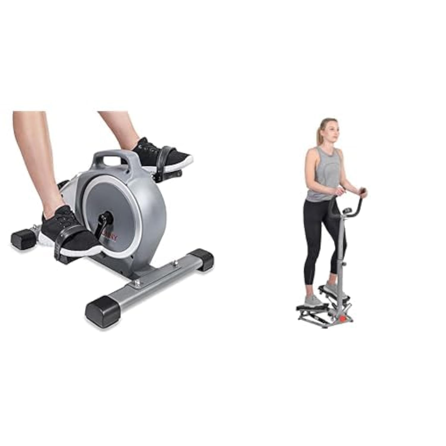 Sunny Health & Fitness Fahrrad für unter den Schreibtisch SF-B020026 + Twist Stepper mit Lenker SF-S020027 Sport & Freizeit